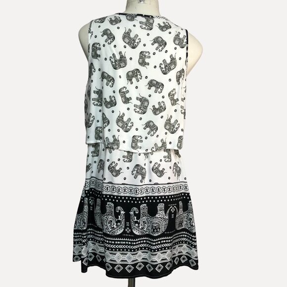 MISS Two Summer Elephant Sleeveless Dress Size L/XL - Picture 2 of 12